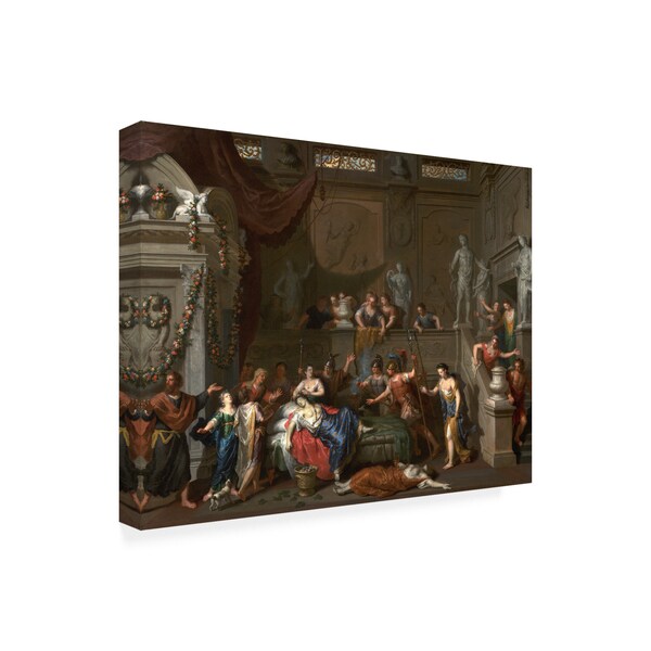 Gerard Hoet 'The Death Of Cleopatra' Canvas Art,24x32